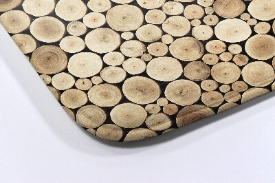 Teppich badezimmer Holzstämme