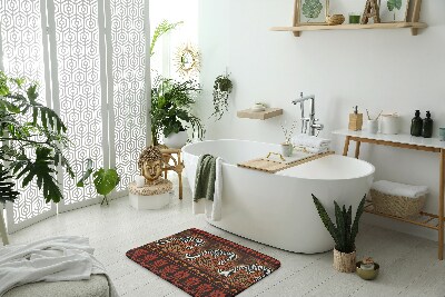 Badezimmer teppich Afrika Tiere Abstraktion