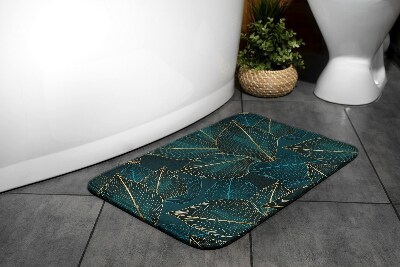 Teppich badezimmer Pflanzenblätter