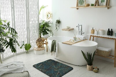 Teppich badezimmer Pflanzenblätter