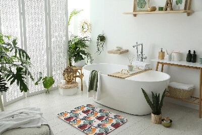 Badematte Vögel Blumenmuster
