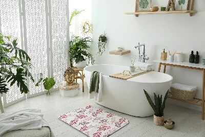 Badezimmer matte Musterblätter