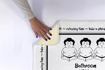 Badezimmer teppich Sumo-Sportler
