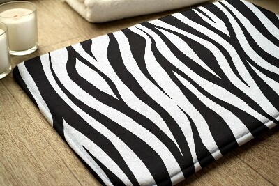 Badezimmer teppich Zebra Streifen