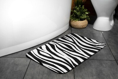 Badezimmer teppich Zebra Streifen