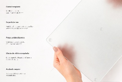 Glas schneidebrett Rechteckig halbtransparent