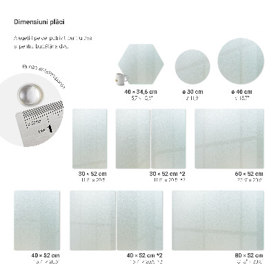 Glas schneidebrett Rechteckig halbtransparent