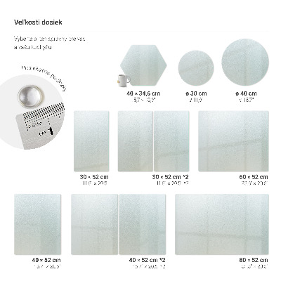 Glas schneidebrett Rechteckig halbtransparent