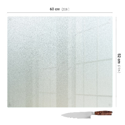 Glas schneidebrett Rechteckig halbtransparent