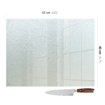Glas schneidebrett Rechteckig halbtransparent