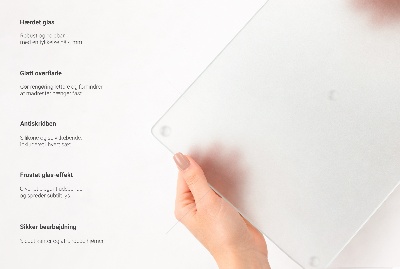 Schneidebrett glas Rund halbtransparent