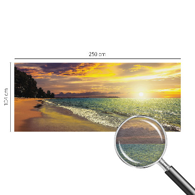 Vlies-Fototapete mit Motiv eines Strandes bei Sonnenuntergang