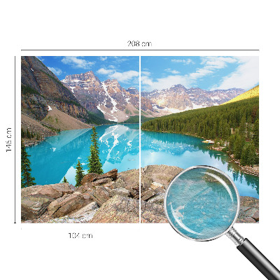 Fototapete aus Vlies mit Motiv eines blauen Sees