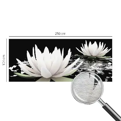 Vlies-Fototapete fürs Schlafzimmer mit Motiv aus Wasserblumen