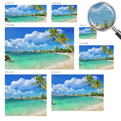 Wand-Fototapete mit tropischem Paradies-Motiv