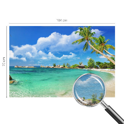 Wand-Fototapete mit tropischem Paradies-Motiv