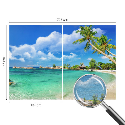 Wand-Fototapete mit tropischem Paradies-Motiv