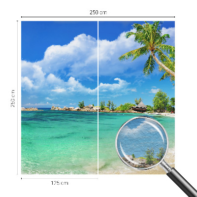 Wand-Fototapete mit tropischem Paradies-Motiv