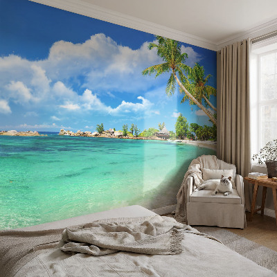 Wand-Fototapete mit tropischem Paradies-Motiv