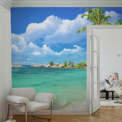 Wand-Fototapete mit tropischem Paradies-Motiv