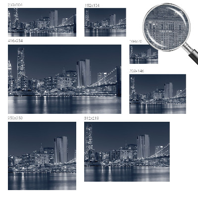 Fototapete nach Maß Nachtstadt