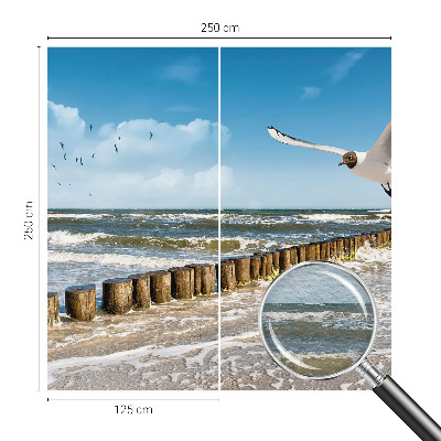 Wandtapete mit Motiv einer Küstenlandschaft