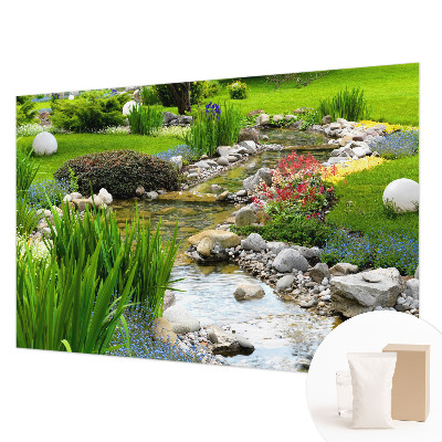 Vlies-Fototapete mit idyllischem Gartenmotiv