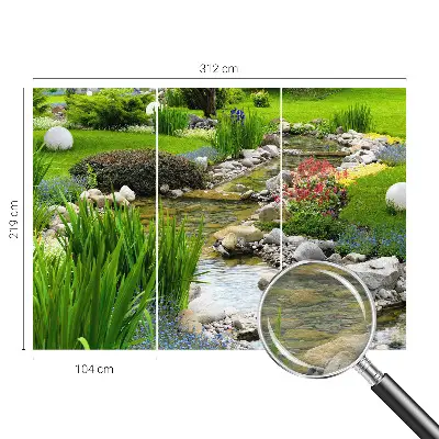Vlies-Fototapete mit idyllischem Gartenmotiv