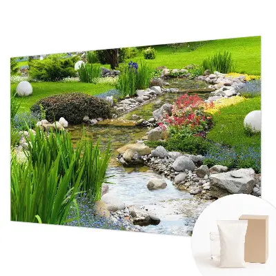 Vlies-Fototapete mit idyllischem Gartenmotiv