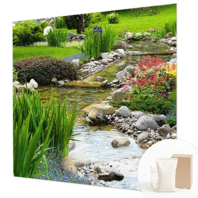 Vlies-Fototapete mit idyllischem Gartenmotiv