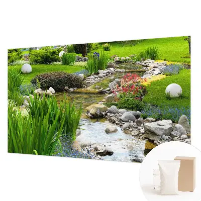 Vlies-Fototapete mit idyllischem Gartenmotiv