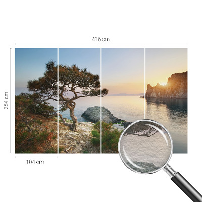 Vlies-Fototapete fürs Wohnzimmer mit friedlicher Naturszenerie