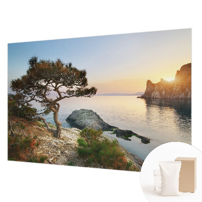 Vlies-Fototapete fürs Wohnzimmer mit friedlicher Naturszenerie
