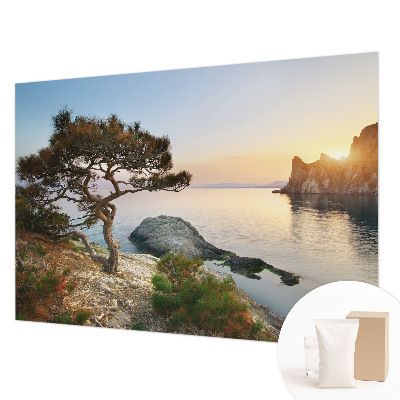 Vlies-Fototapete fürs Wohnzimmer mit friedlicher Naturszenerie