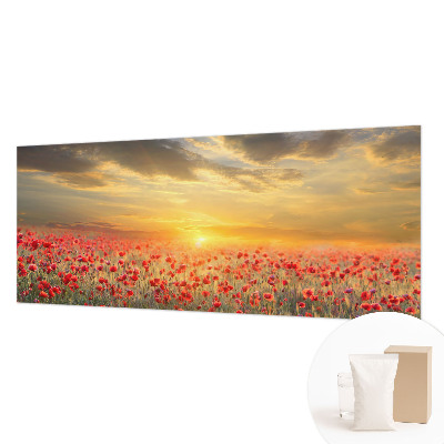 Vlies-Fototapete fürs Schlafzimmer Mohnfeld