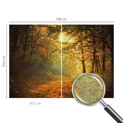 Bedruckte Vlies-Fototapete mit einer herbstlichen Landschaftsaufnahme