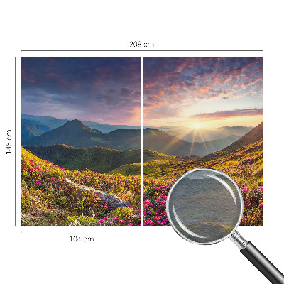 Vliestapete fürs Wohnzimmer Bergpanorama