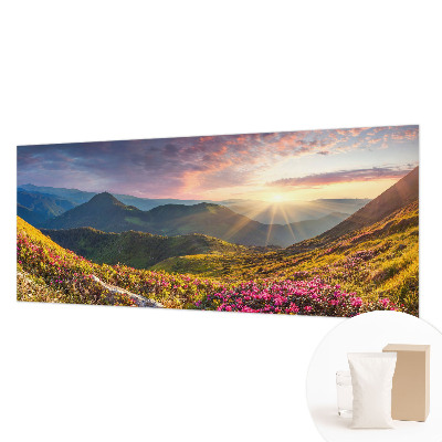 Vliestapete fürs Wohnzimmer mit Bergpanorama