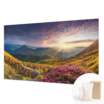 Vliestapete fürs Wohnzimmer mit Bergpanorama
