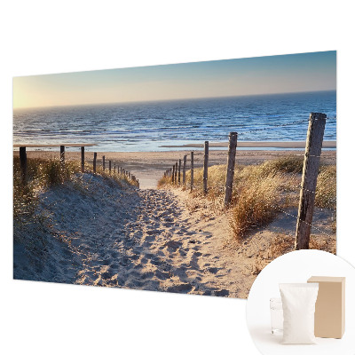Moderne Vlies-Fototapete mit Motiv eines Strandwegs