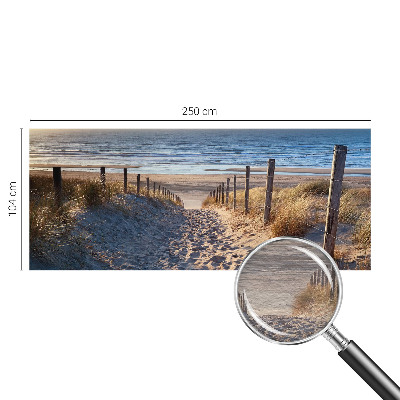Moderne Vlies-Fototapete mit Motiv eines Strandwegs