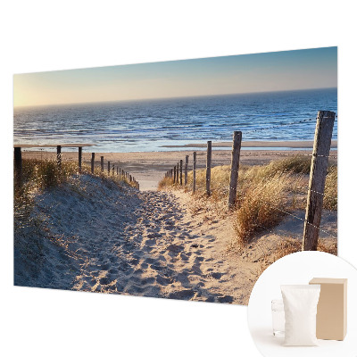 Moderne Vlies-Fototapete mit Motiv eines Strandwegs