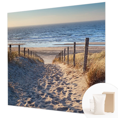 Moderne Vlies-Fototapete mit Motiv eines Strandwegs