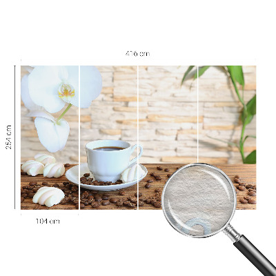 Motivtapete mit floralem Motiv für eine entspannende Atmosphäre