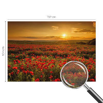 Fototapete nach Maß Mohnfeld