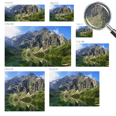 Fototapete mit einem Motiv malerischer Berge