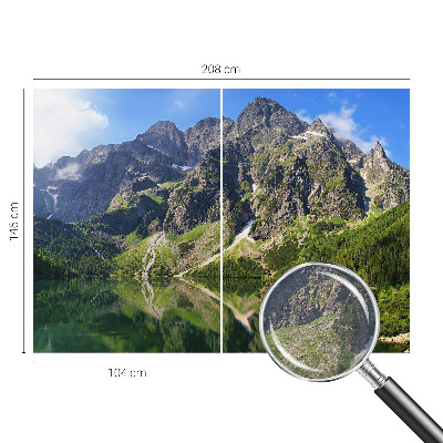 Fototapete mit einem Motiv malerischer Berge