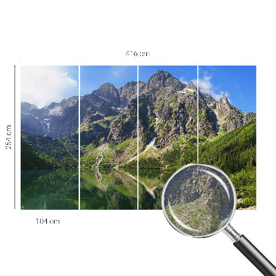 Fototapete mit einem Motiv malerischer Berge