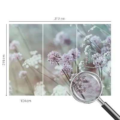 Fototapete fürs Kinderzimmer mit Motiv Wildblumen
