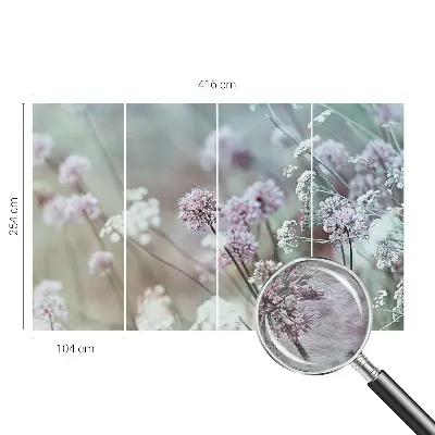 Fototapete fürs Kinderzimmer mit Motiv Wildblumen